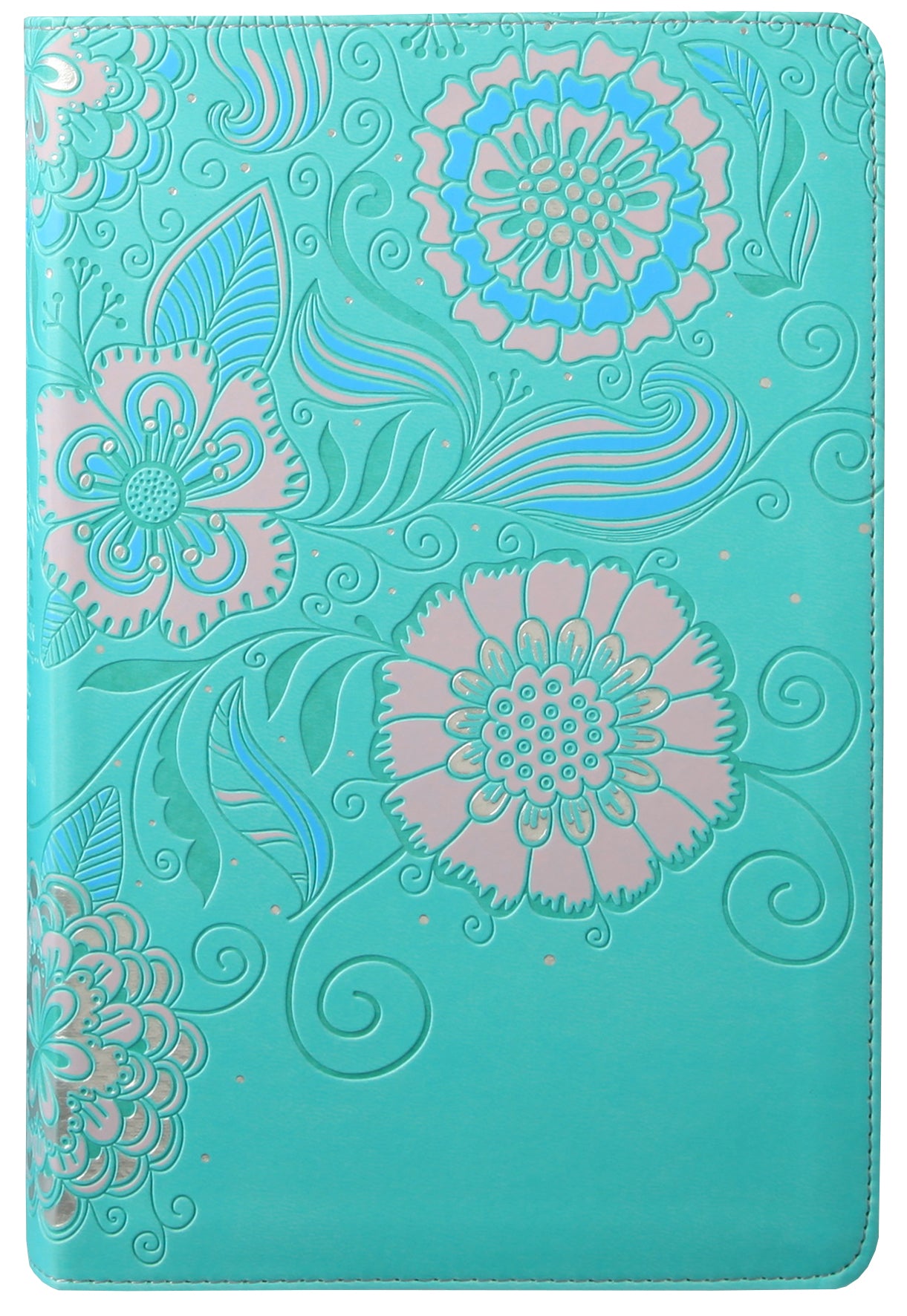 NLT Girls Life Application Study Bible Teal/Pink Flowers (Black Letter Edition)