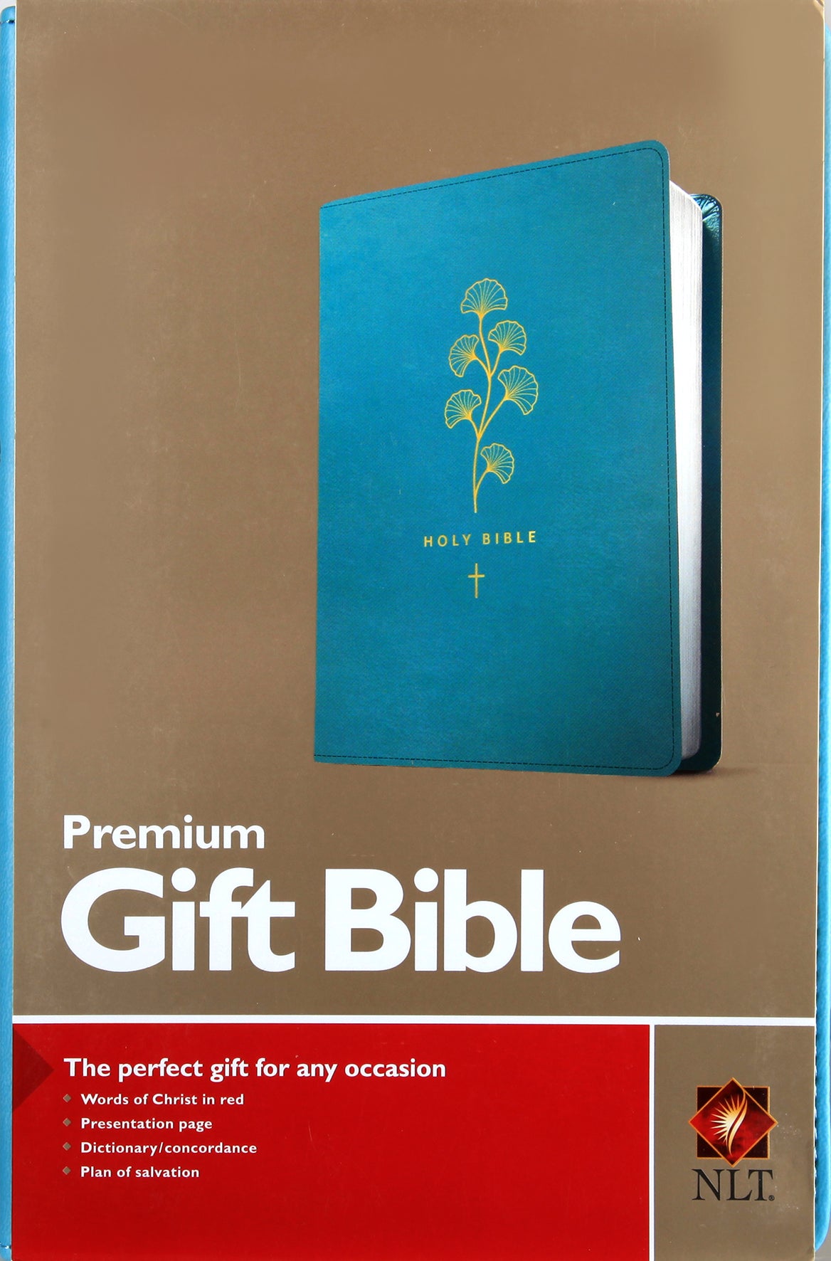 NLT Premium Gift Bible Teal (Red Letter Edition)
