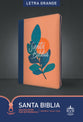 Rvr60 Santa Biblia Edicion Ziper Con Referencias Letra Grande Coral/Azul (Red Letter Edition)