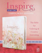 NLT Inspire Catholic Bible Large Print Pink Fields With Rose Gold (Black Letter Edition)