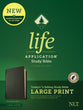 NLT Life Application Study Bible Third Edition Large Print Black Indexed (Red Letter Edition)