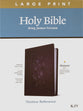KJV Large Print Thinline Reference Bible Filament Enabled Edition Floral Frame Purple (Red Letter Edition)