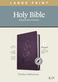 KJV Large Print Thinline Reference Bible Filament Enabled Edition Floral/Purple Indexed (Red Letter Edition)