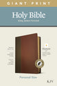 KJV Personal Size Giant Print Bible Filament Enabled Edition Indexed Brown/Mahogany (Red Letter Edition)