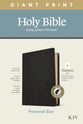 KJV Personal Size Giant Print Bible Filament Enabled Edition Black Indexed (Red Letter Edition)
