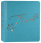 NLT Thrive Creative Journaling Devotional Bible Teal Blue With Rose Gold (Black Letter Edition)