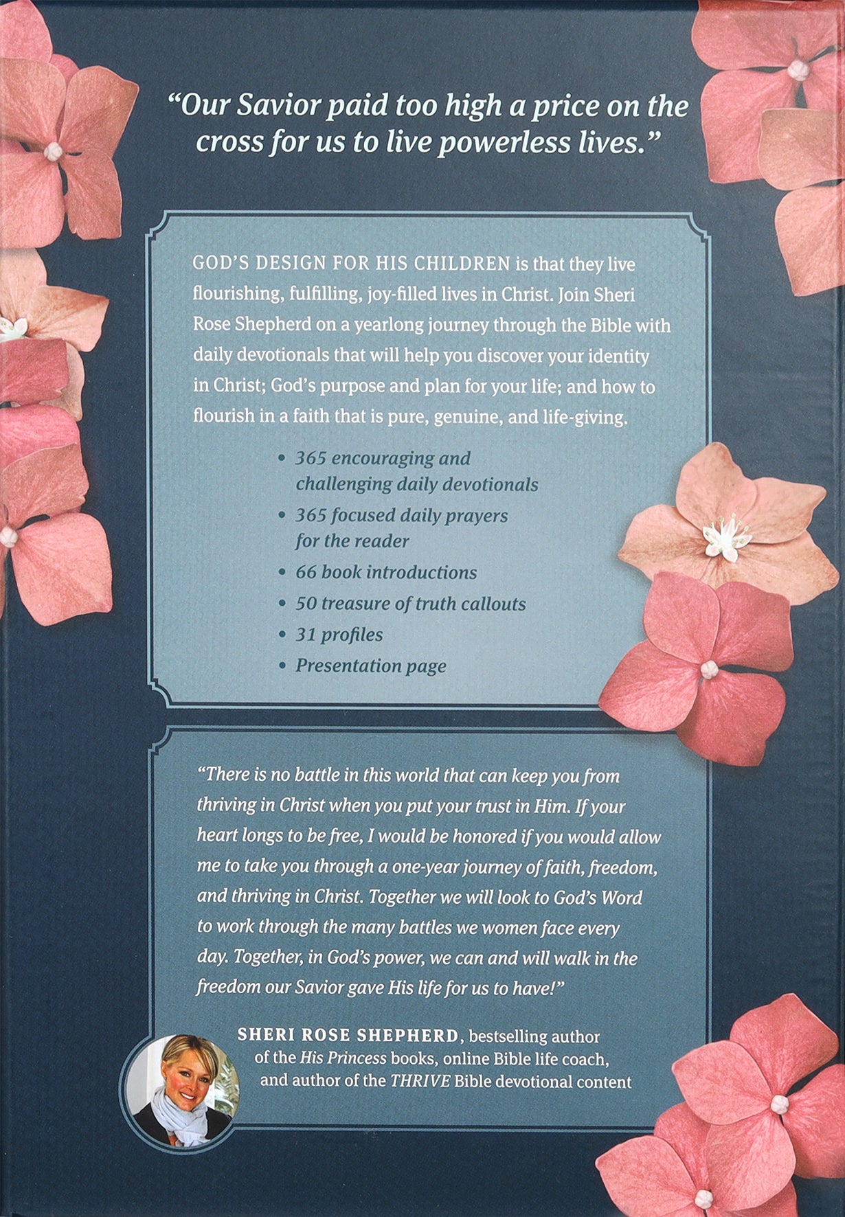 NLT Thrive Devotional Bible For Women Rose Metallic