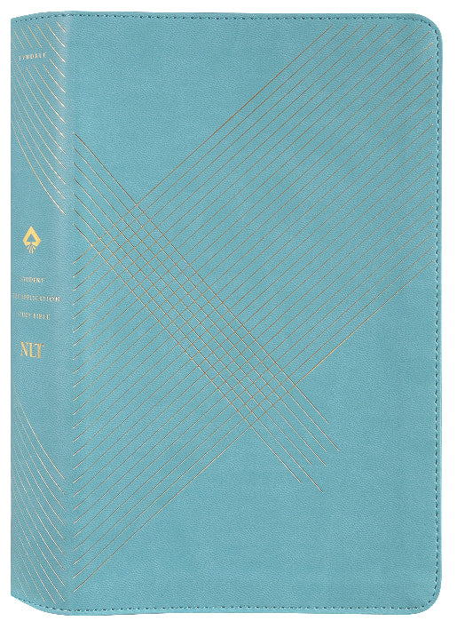 NLT Student Life Application Study Bible Filament Enabled Edition Teal Blue Striped (Red Letter Edition)