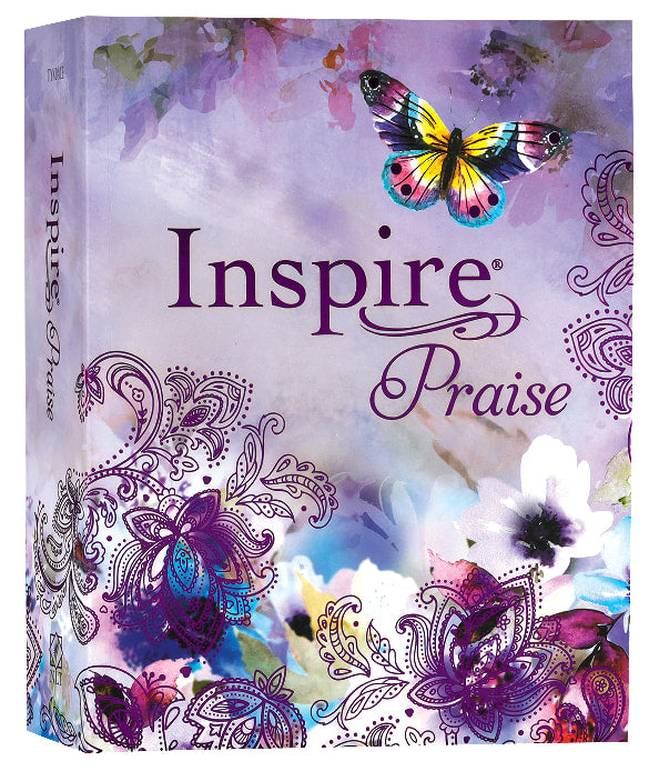 NLT Inspire Praise Bible Purple Garden