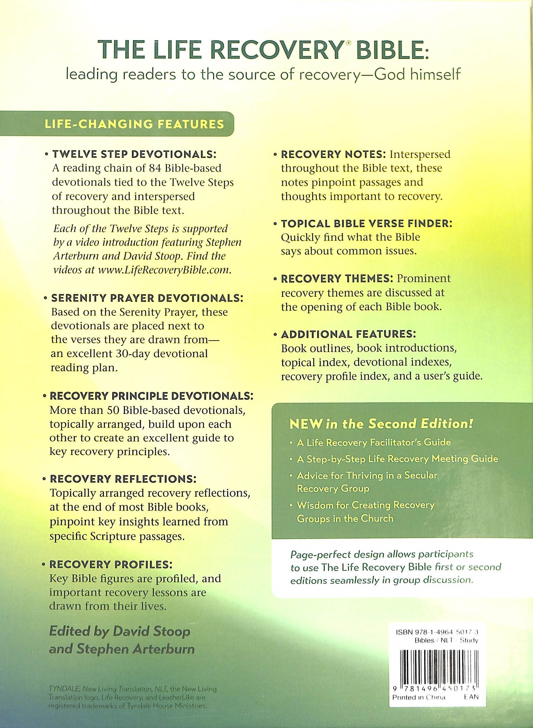 NLT Life Recovery Bible Second Edition Rustic Brown