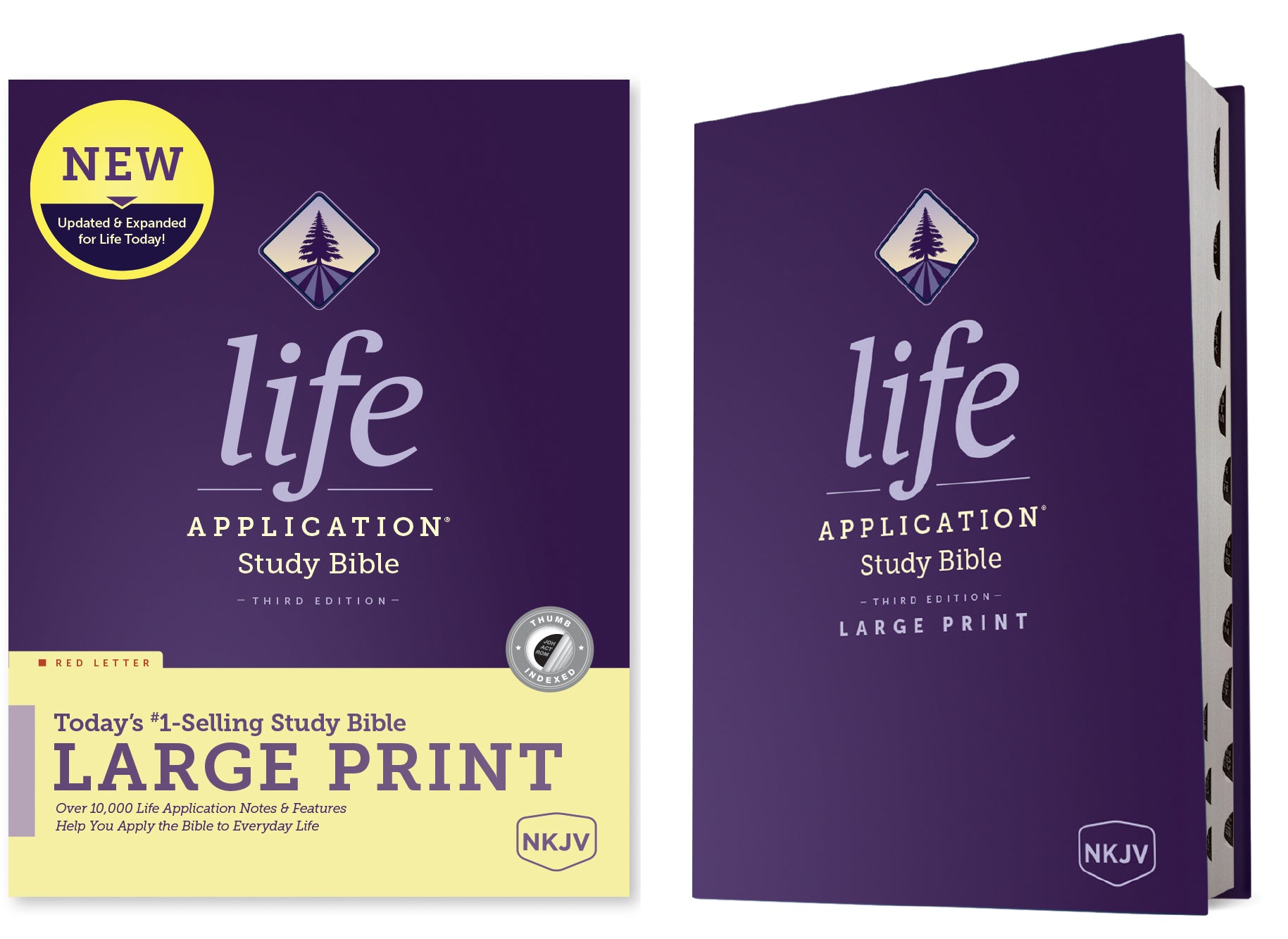 NKJV Life Application Study Bible 3rd Edition Large Print Indexed (Red Letter Edition)