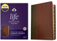 NKJV Life Application Study Bible 3rd Edition Large Print Brown/Mahogany Indexed (Red Letter Edition)