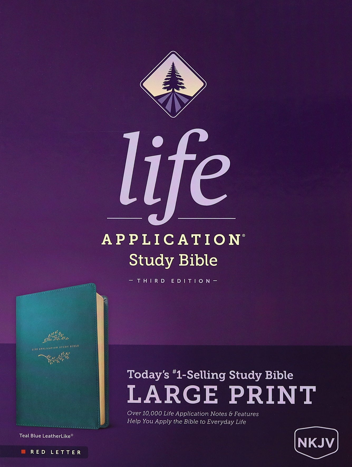 NKJV Life Application Study Bible 3rd Edition Large Print Teal Blue (Red Letter Edition)