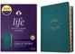 NKJV Life Application Study Bible 3rd Edition Large Print Teal Blue Indexed (Red Letter Edition)