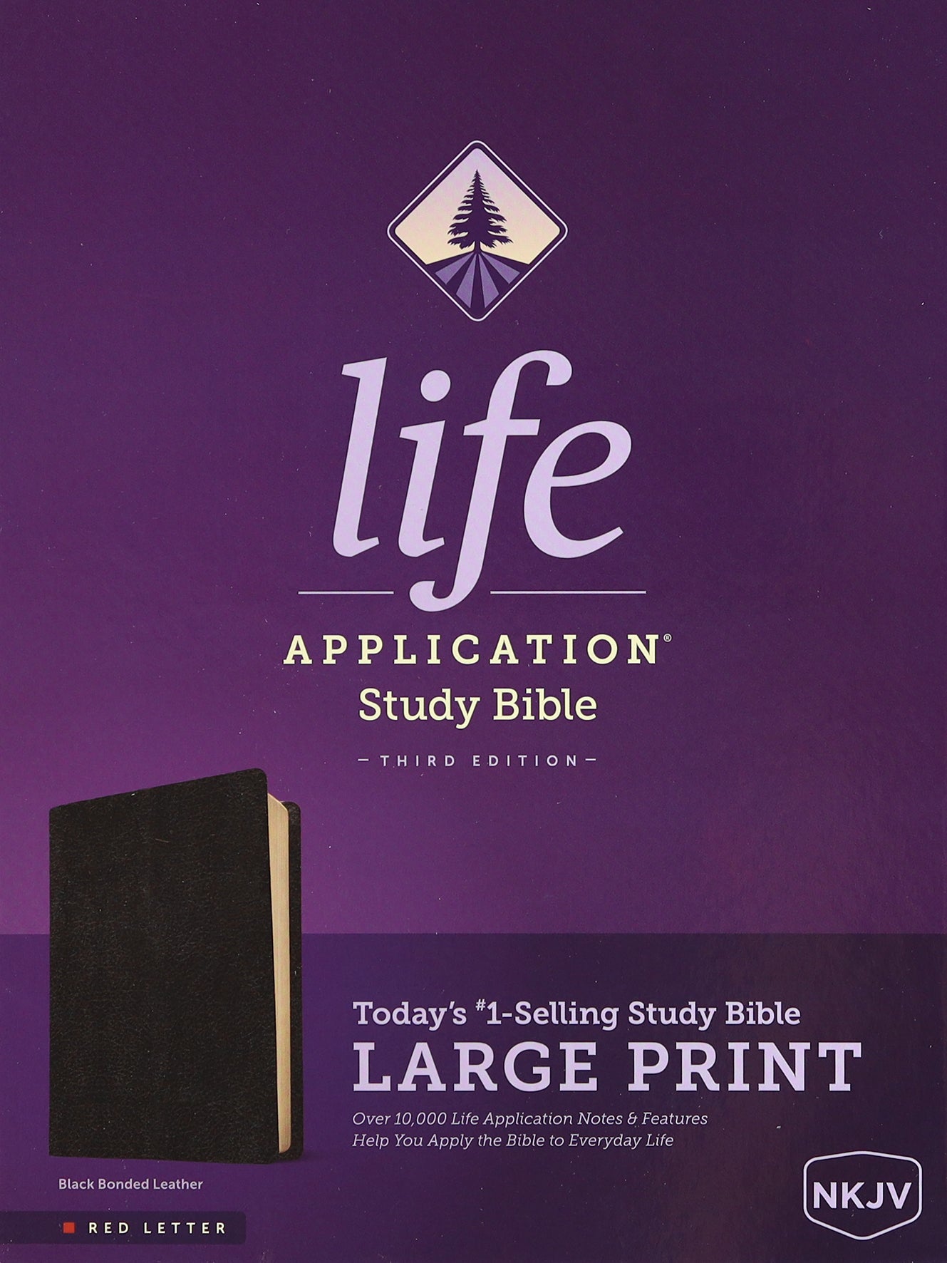 NKJV Life Application Study Bible 3rd Edition Large Print Black (Red Letter Edition)