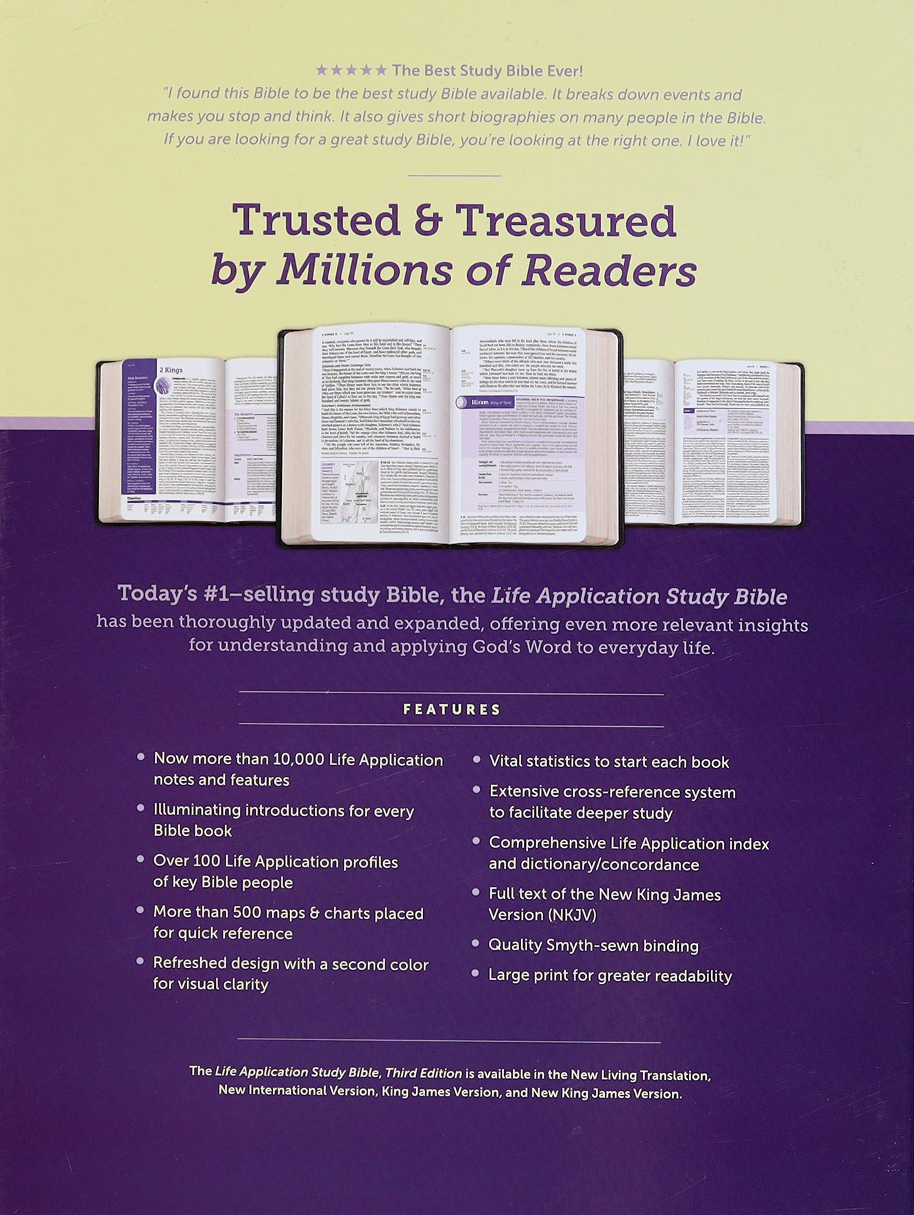 NKJV Life Application Study Bible 3rd Edition Large Print Black Indexed (Red Letter Edition)