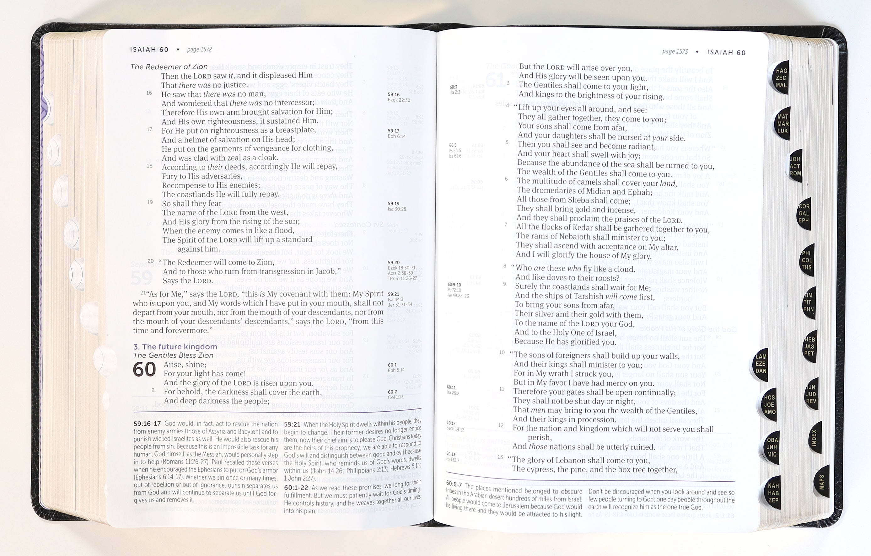 NKJV Life Application Study Bible 3rd Edition Large Print Black Indexed (Red Letter Edition)