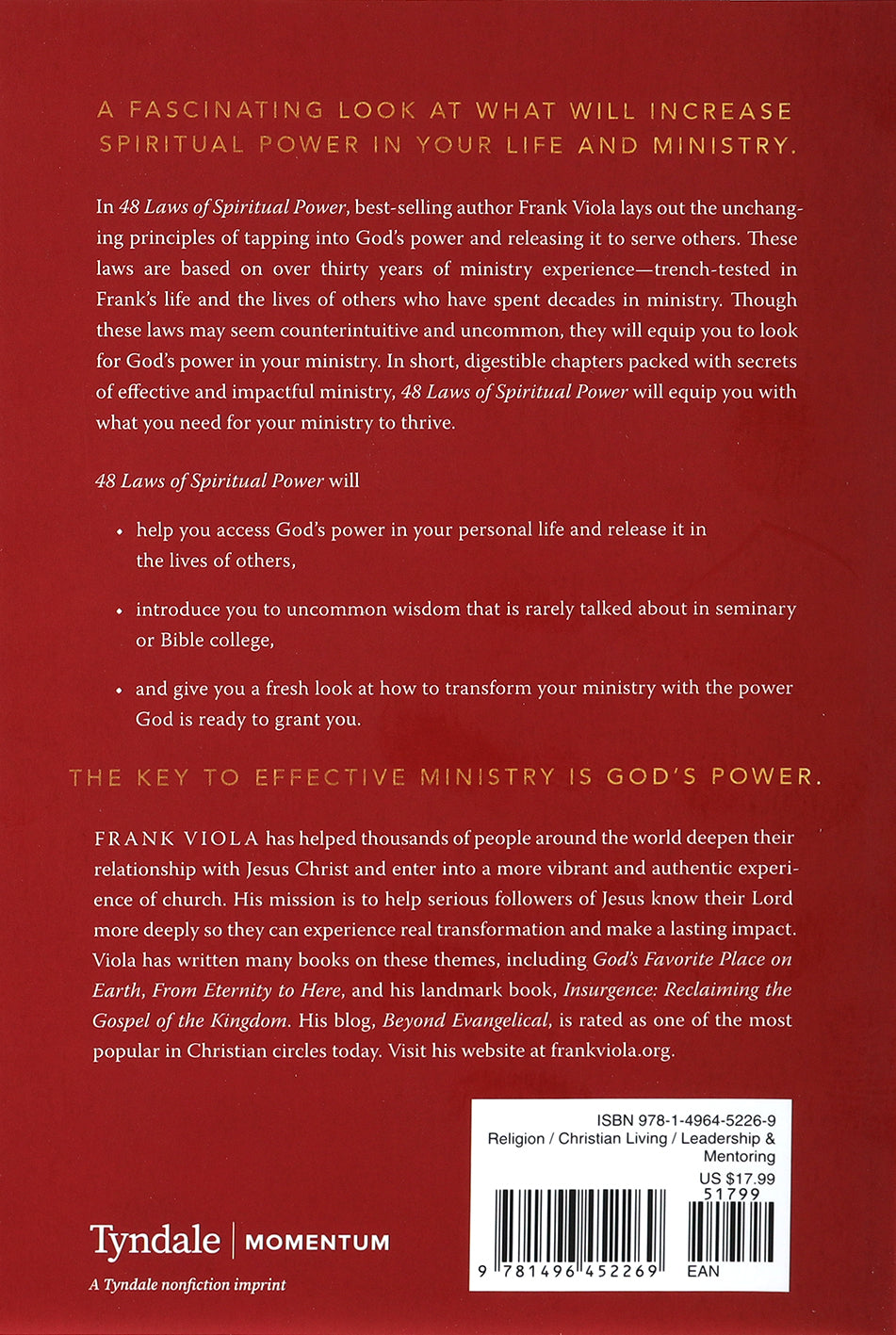 48 Laws of Spiritual Power: Uncommon Wisdom For Greater Ministry Impact
