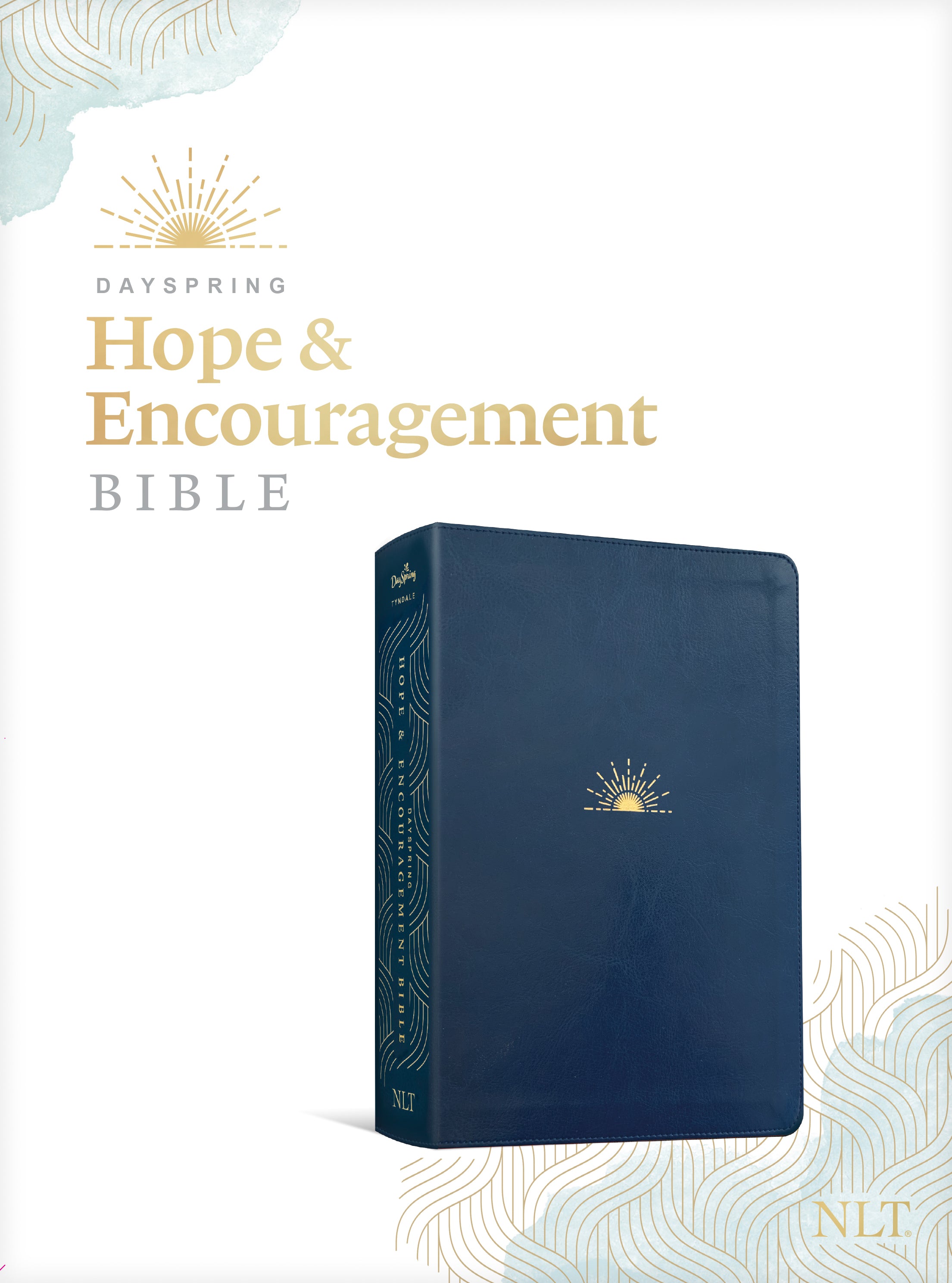 NLT Dayspring Hope & Encouragement Bible Navy Blue