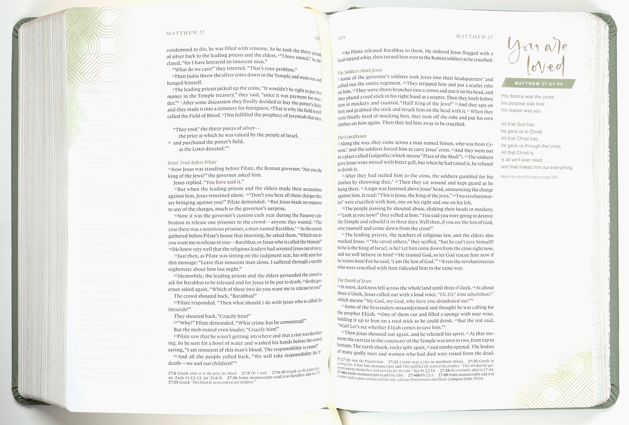 NLT Dayspring Hope & Encouragement Bible Seafoam Green