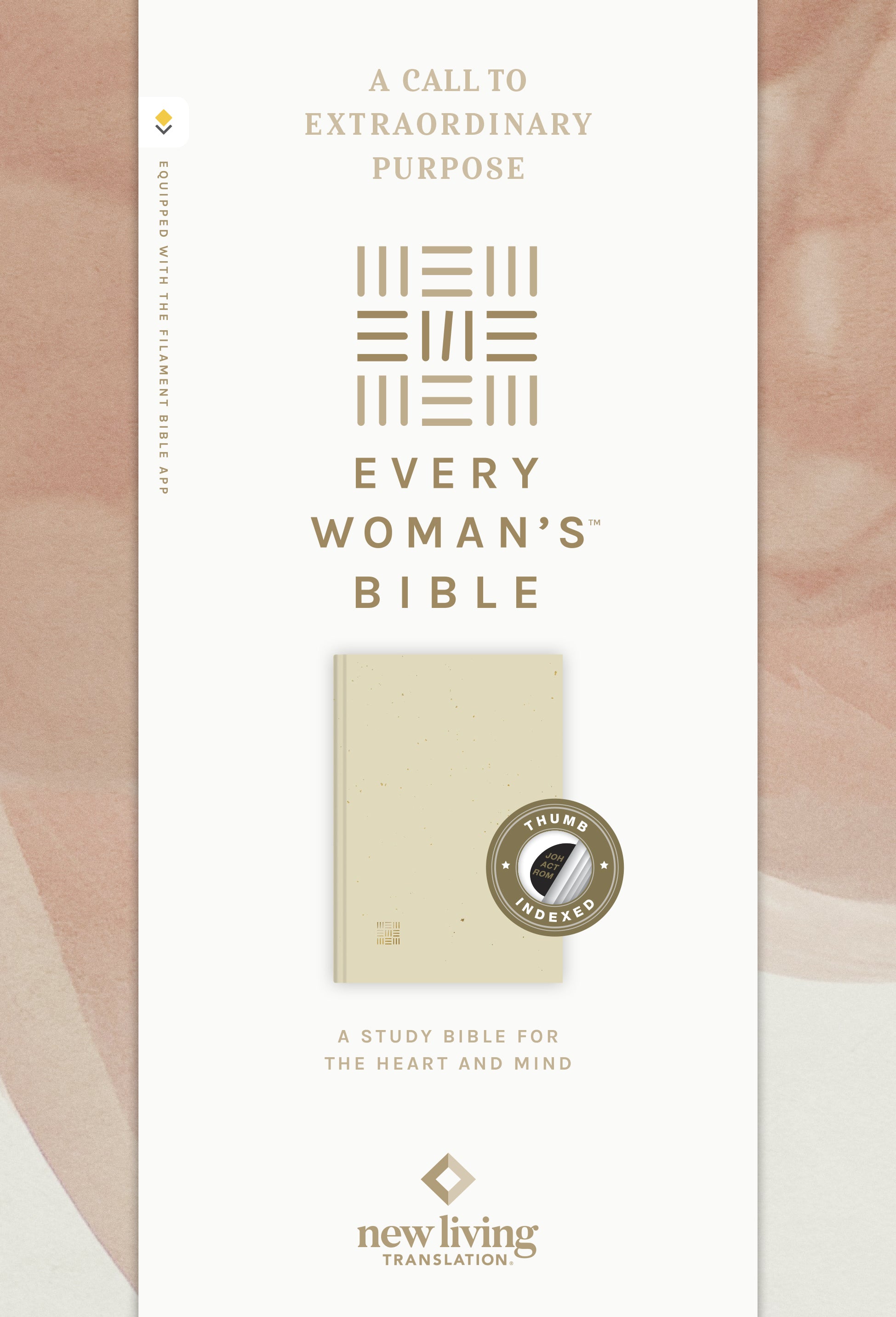 NLT Every Woman’s Bible Filament Enabled Gold Dust Indexed (Red Letter)