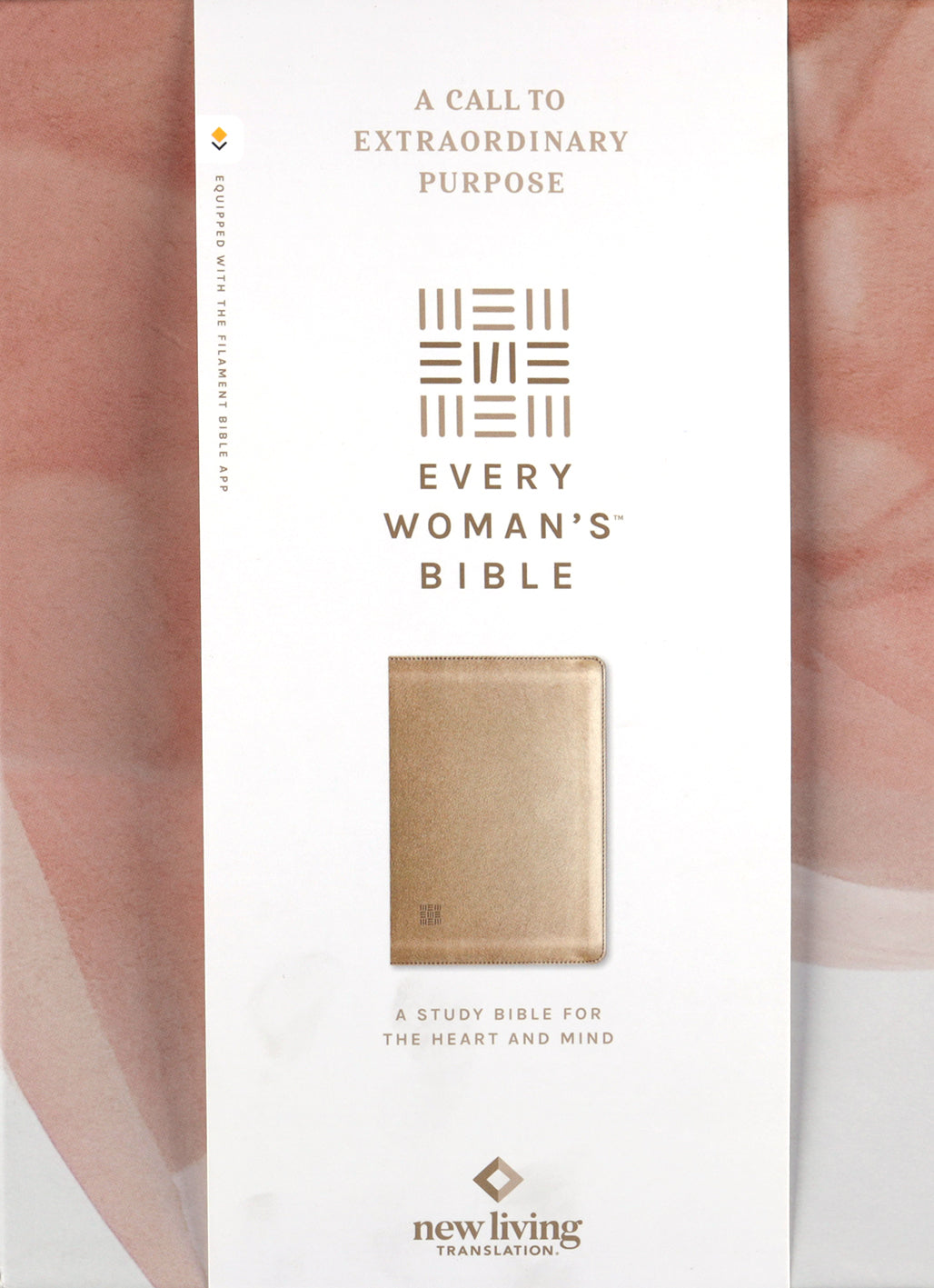 NLT Every Woman’s Bible Filament Enables Soft Gold (Red Letter Edition)