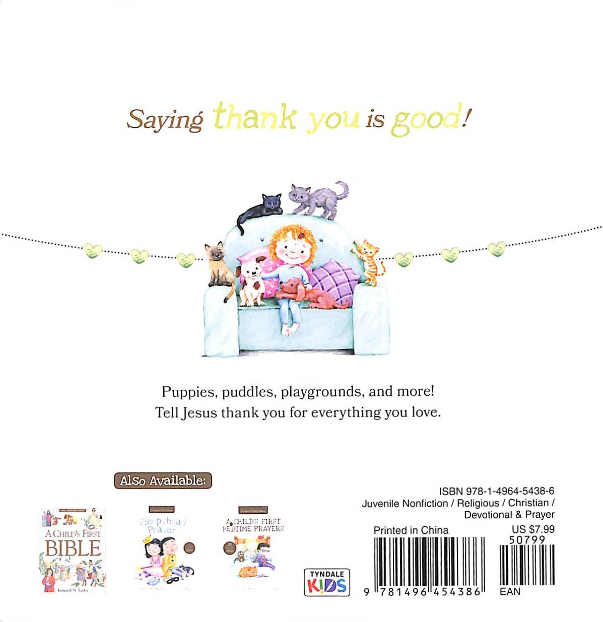 Thanks For Little Things: A Heart-To-Heart Talk With Jesus (A Child's First Bible Series)