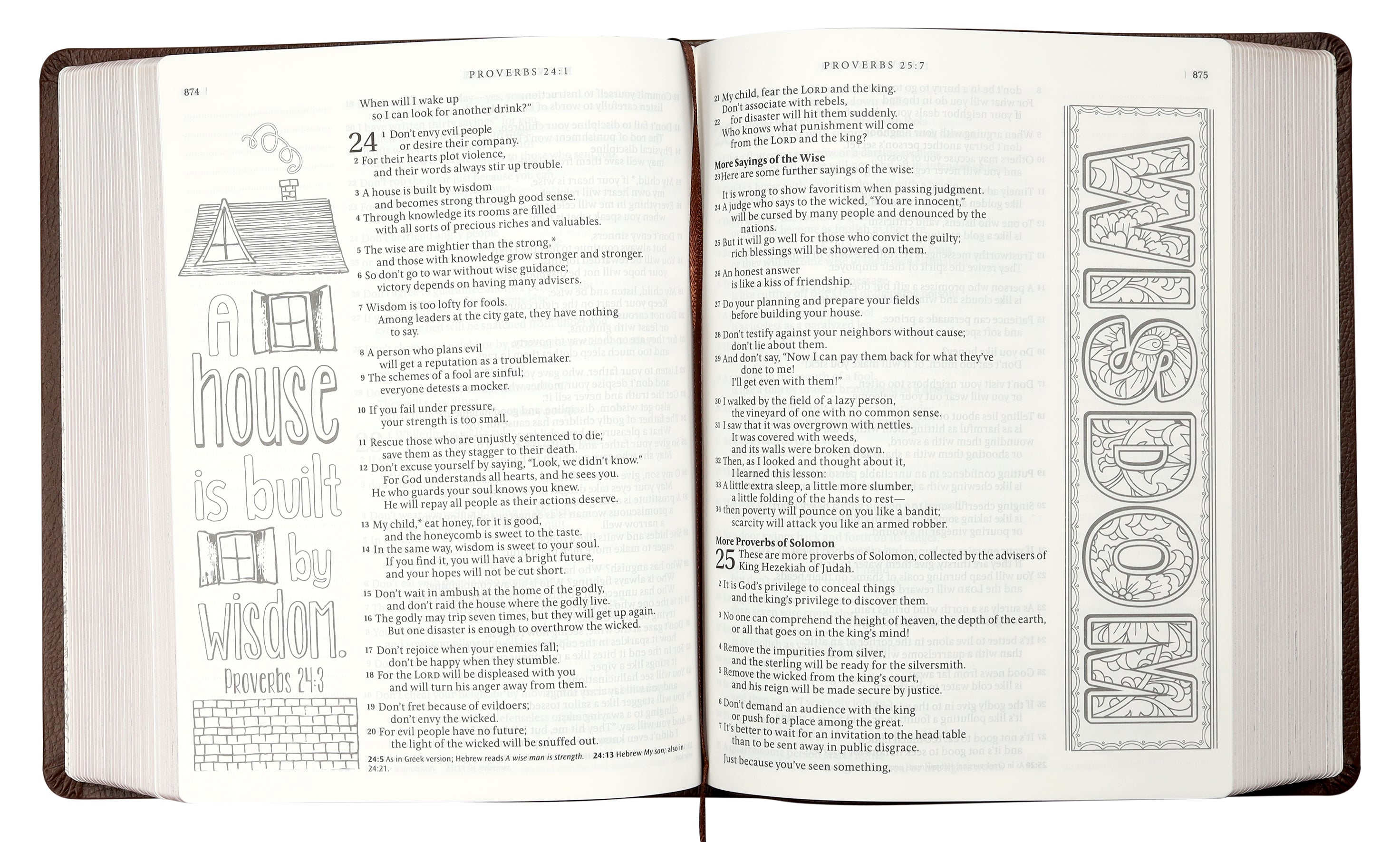 NLT Inspire Catholic Bible Dark Brown