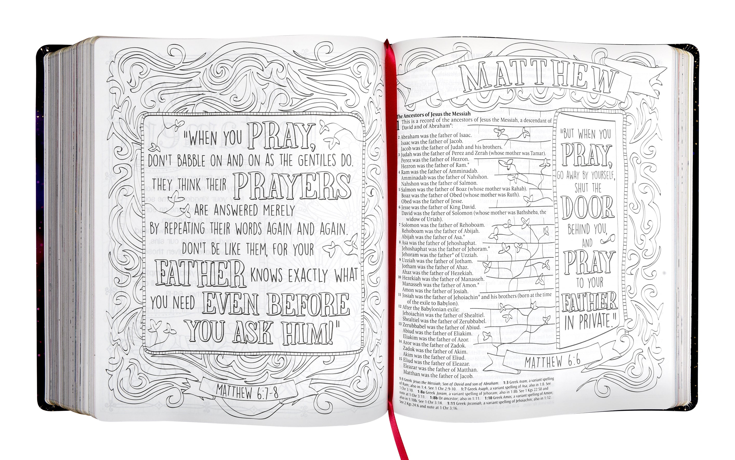NLT Inspire Prayer Bible Giant Print Purple
