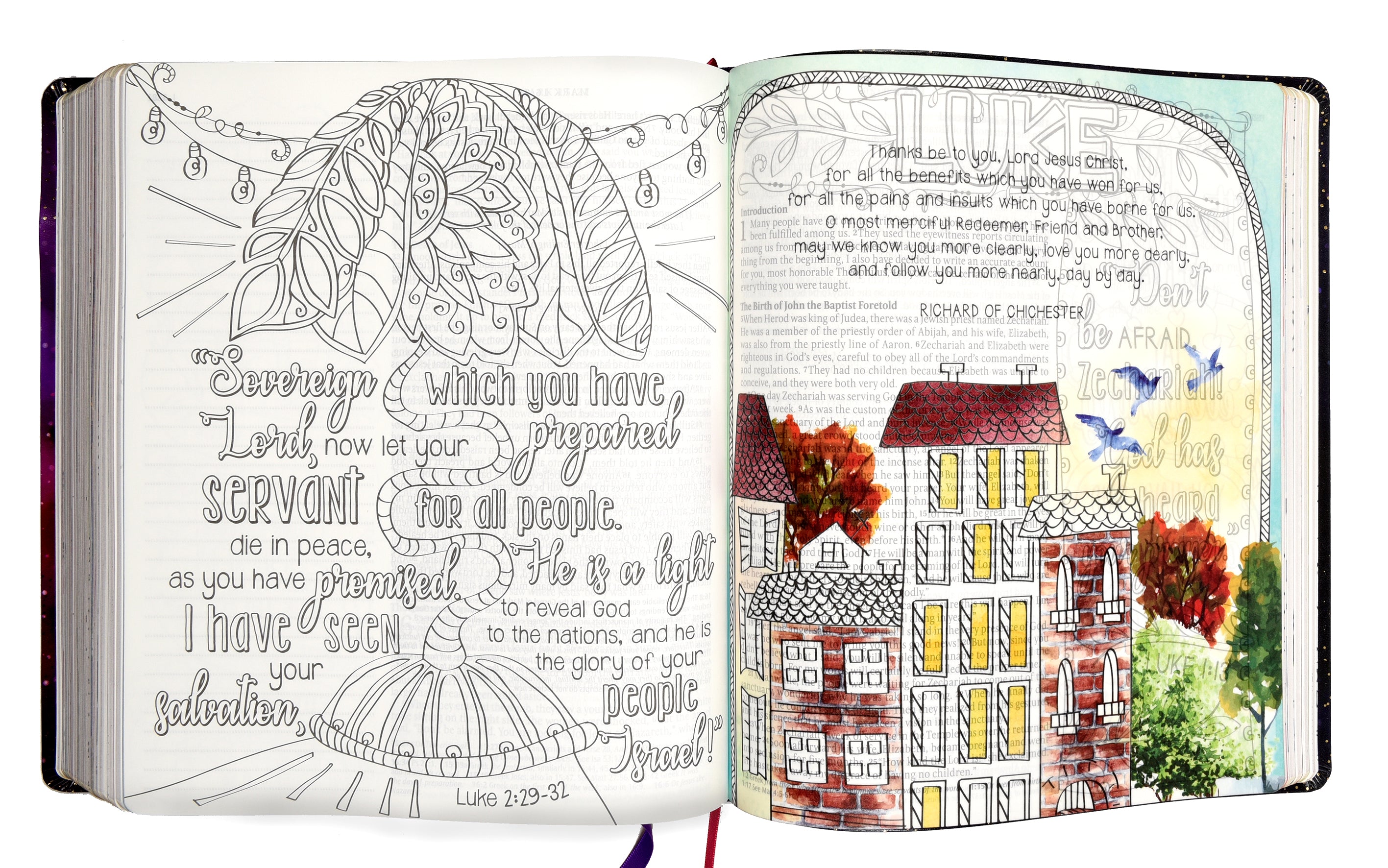 NLT Inspire Prayer Bible Giant Print Purple
