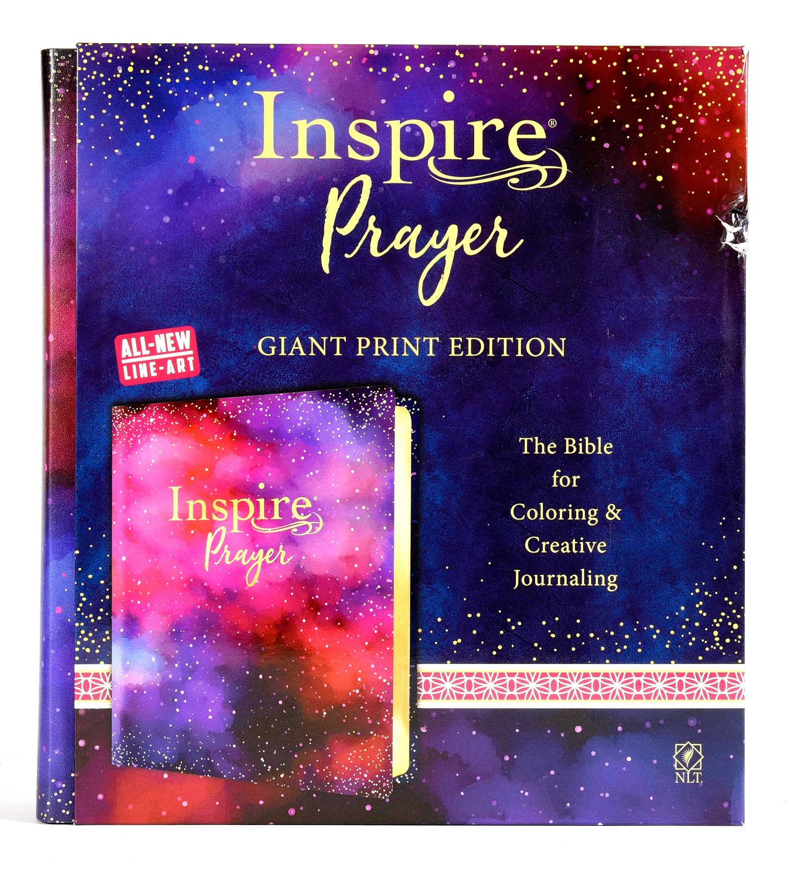 NLT Inspire Prayer Bible Giant Print Purple