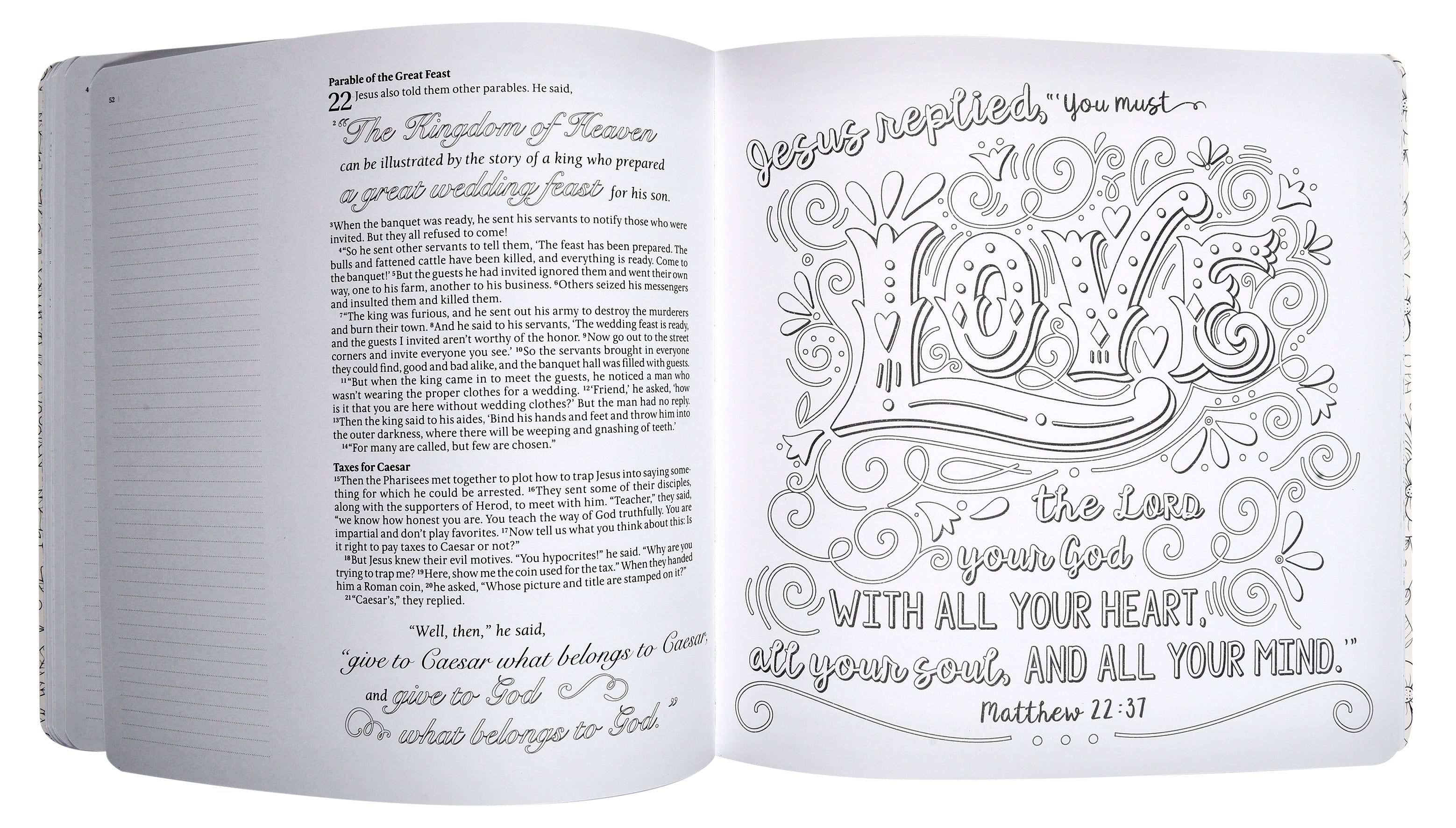 NLT Inspire Matthew & Mark Coloring & Creative Journaling