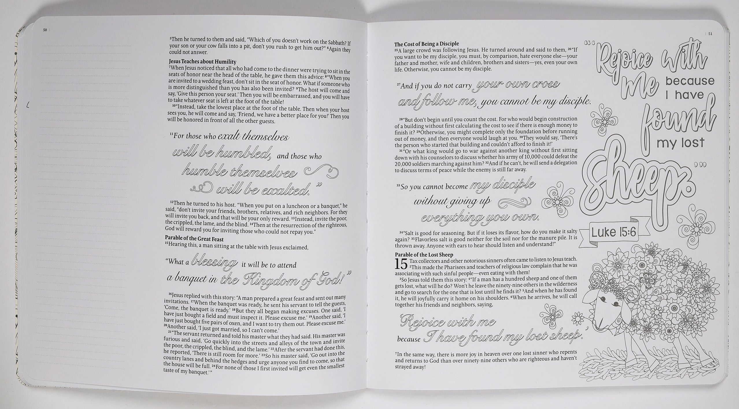 NLT Inspire Luke & John Coloring & Creative Journaling