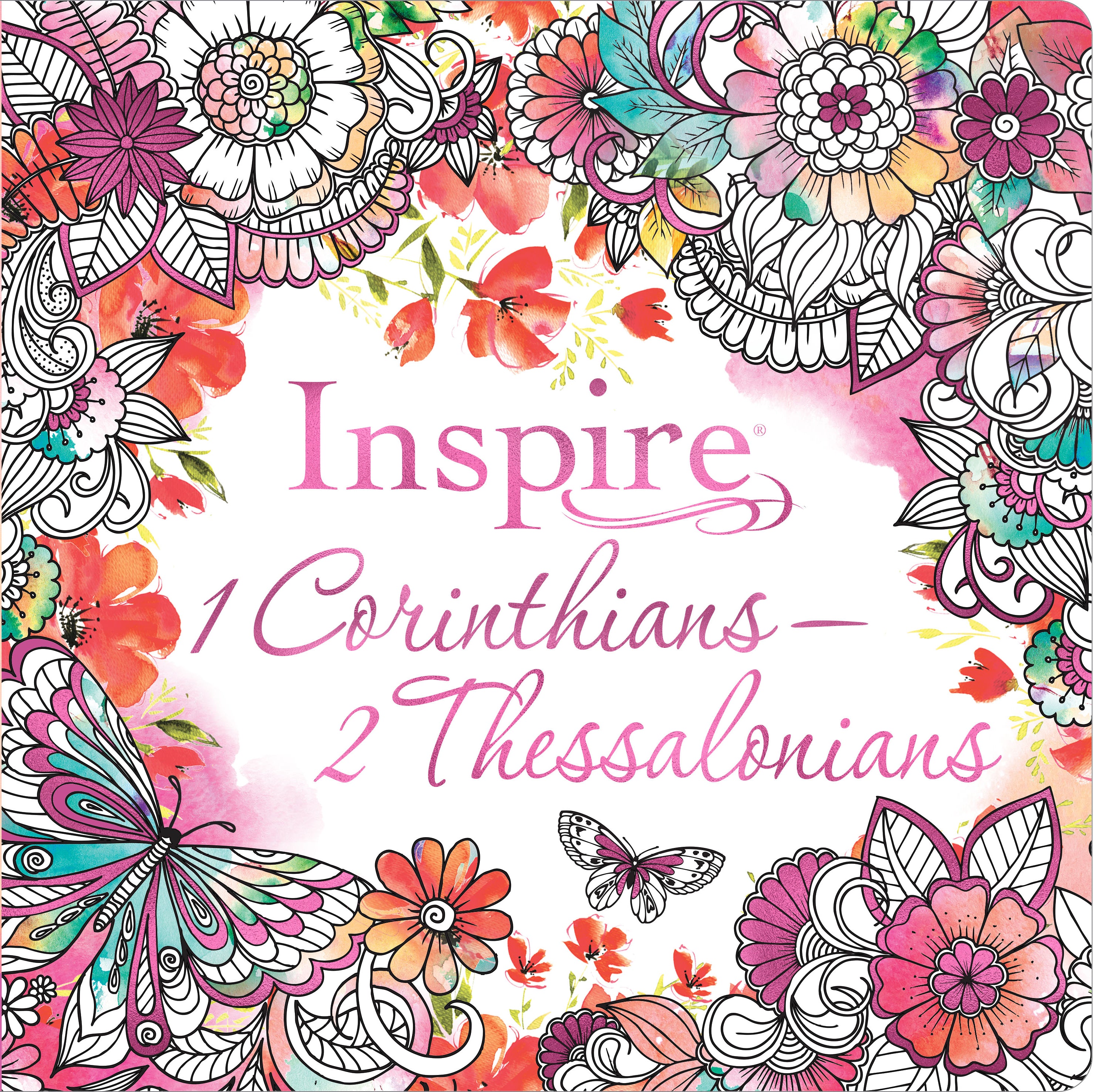 NLT Inspire 1 Corinthians - 2 Thessalonians Coloring and Creative Journaling