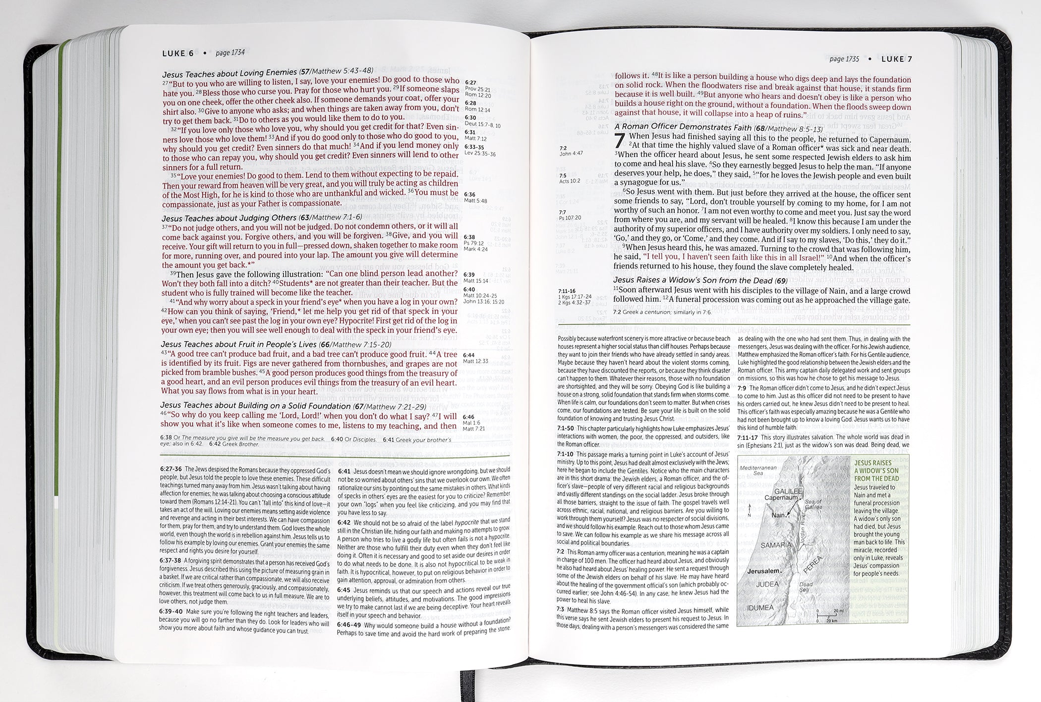 NLT Life Application Study Bible Black/Onyx (Red Letter Edition) (3rd Edition)