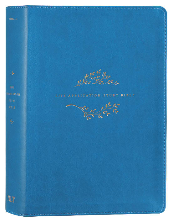 NLT Life Application Study Bible Teal Blue (Red Letter Edition) (3rd Edition)