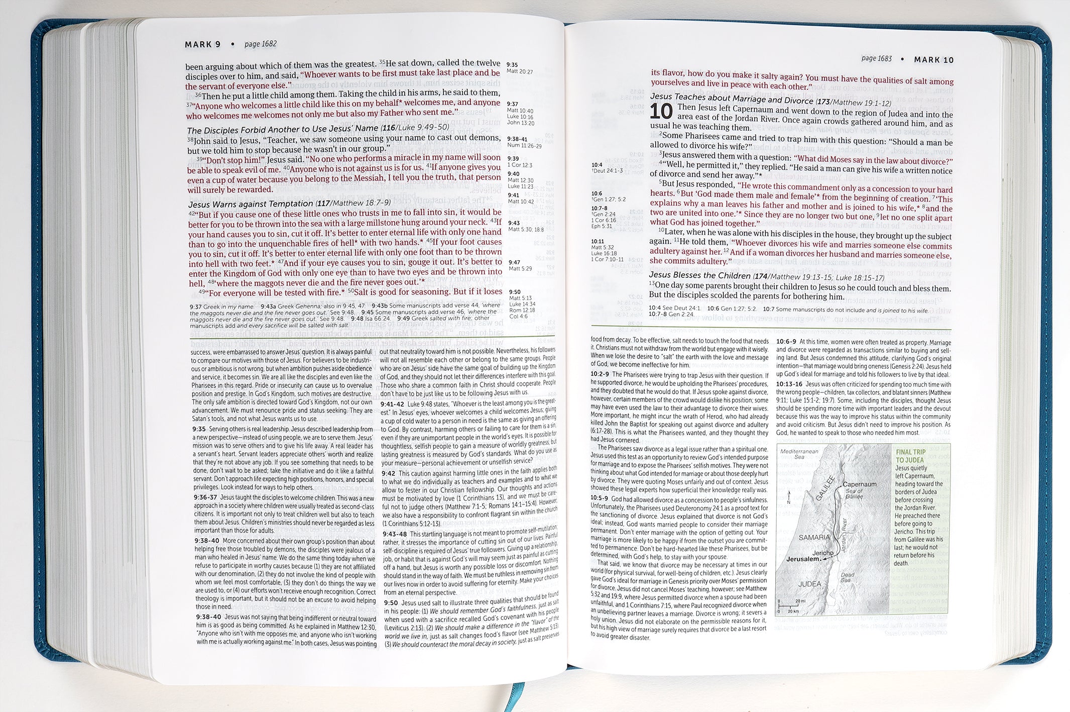 NLT Life Application Study Bible Teal Blue (Red Letter Edition) (3rd Edition)