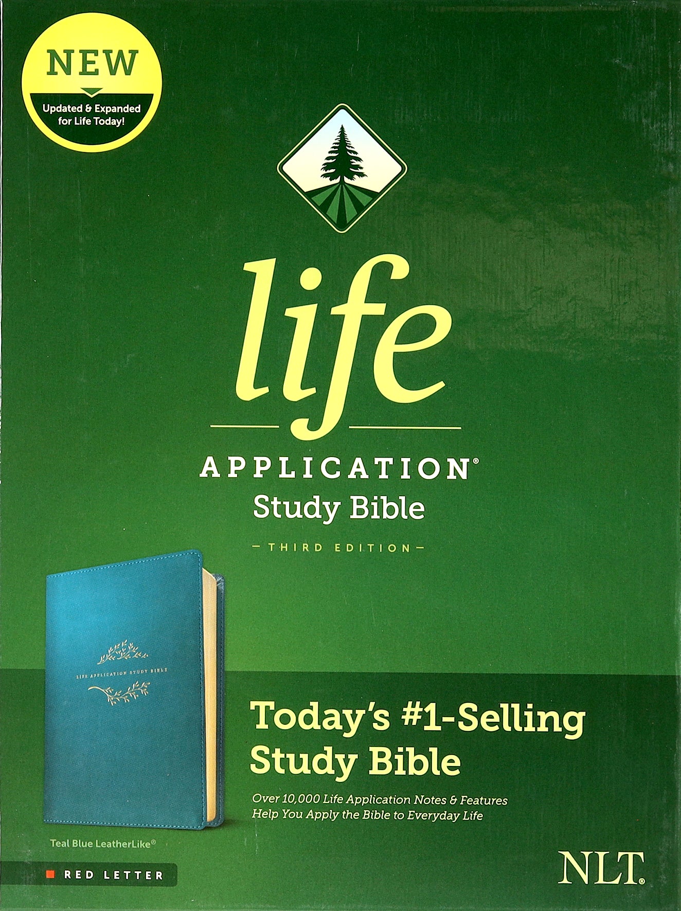 NLT Life Application Study Bible Teal Blue (Red Letter Edition) (3rd Edition)