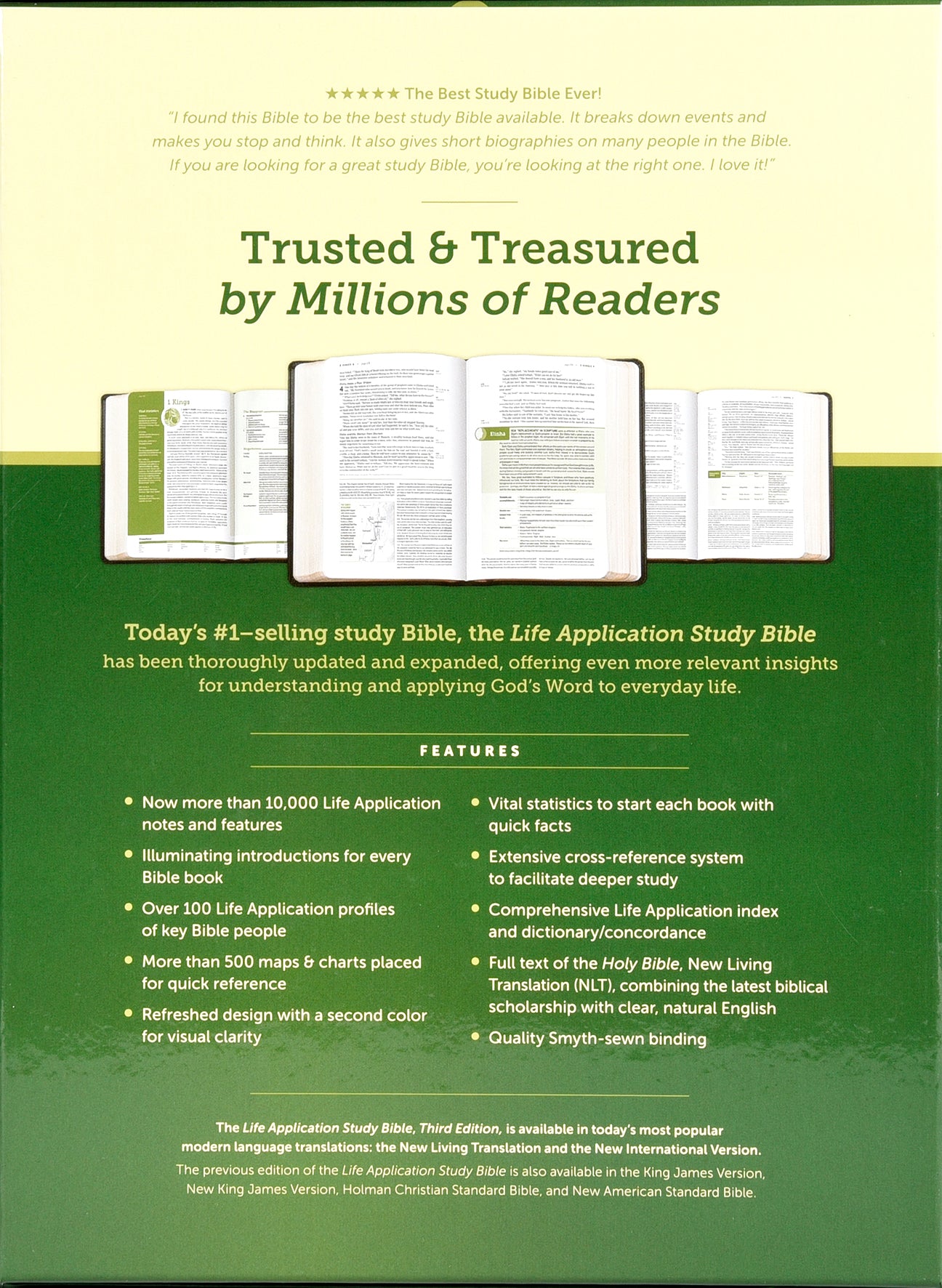 NLT Life Application Study Bible Black (Red Letter Edition) (3rd Edition)