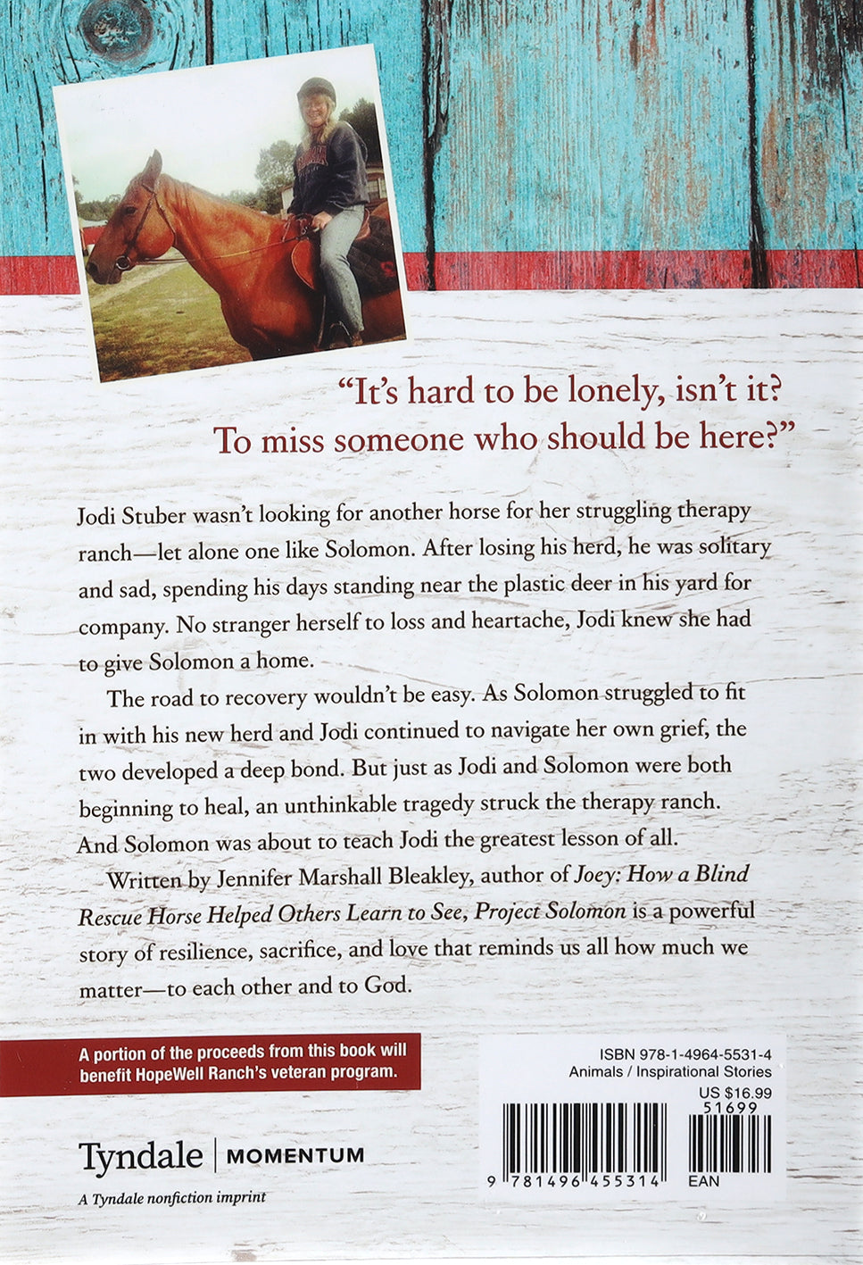 Project Solomon: The True Story of a Lonely Horse Who Found a Home--And Became a Hero