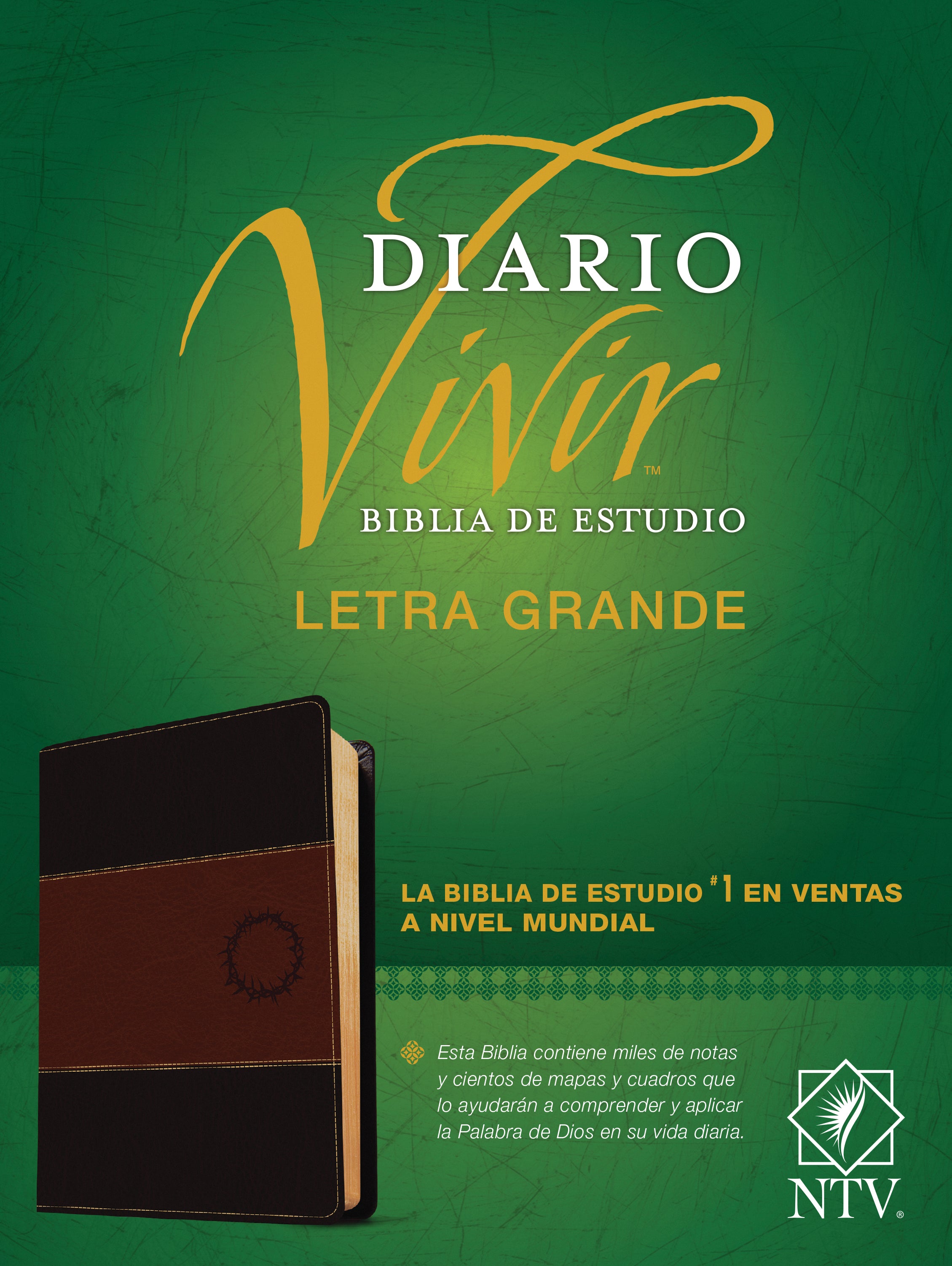 Ntv Biblia De Estudio Del Diario Vivir Letra Grande Brown (Red Letter Edition)