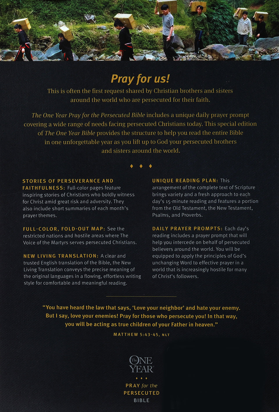 NLT One Year Pray For the Persecuted Bible (With Voice Of The Martyrs)