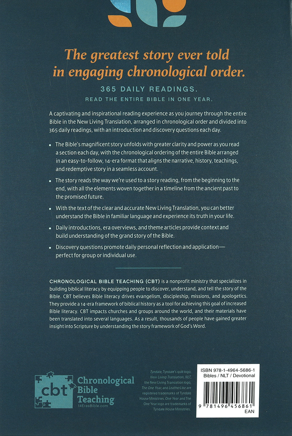 NLT One Year Chronological Study Bible