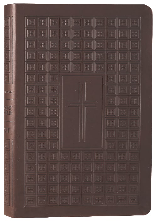 NLT Premium Value Thinline Bible Filament Enabled Edition Dark Brown Cross