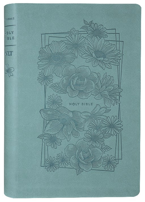 NLT Premium Value Thinline Bible Filament Enabled Edition Bouquet Teal