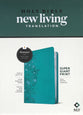 NLT Super Giant Print Bible Filament Enabled Edition Peony Rich Teal (Red Letter Edition)