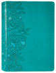 NLT Super Giant Print Bible Filament Enabled Edition Peony Rich Teal (Red Letter Edition)