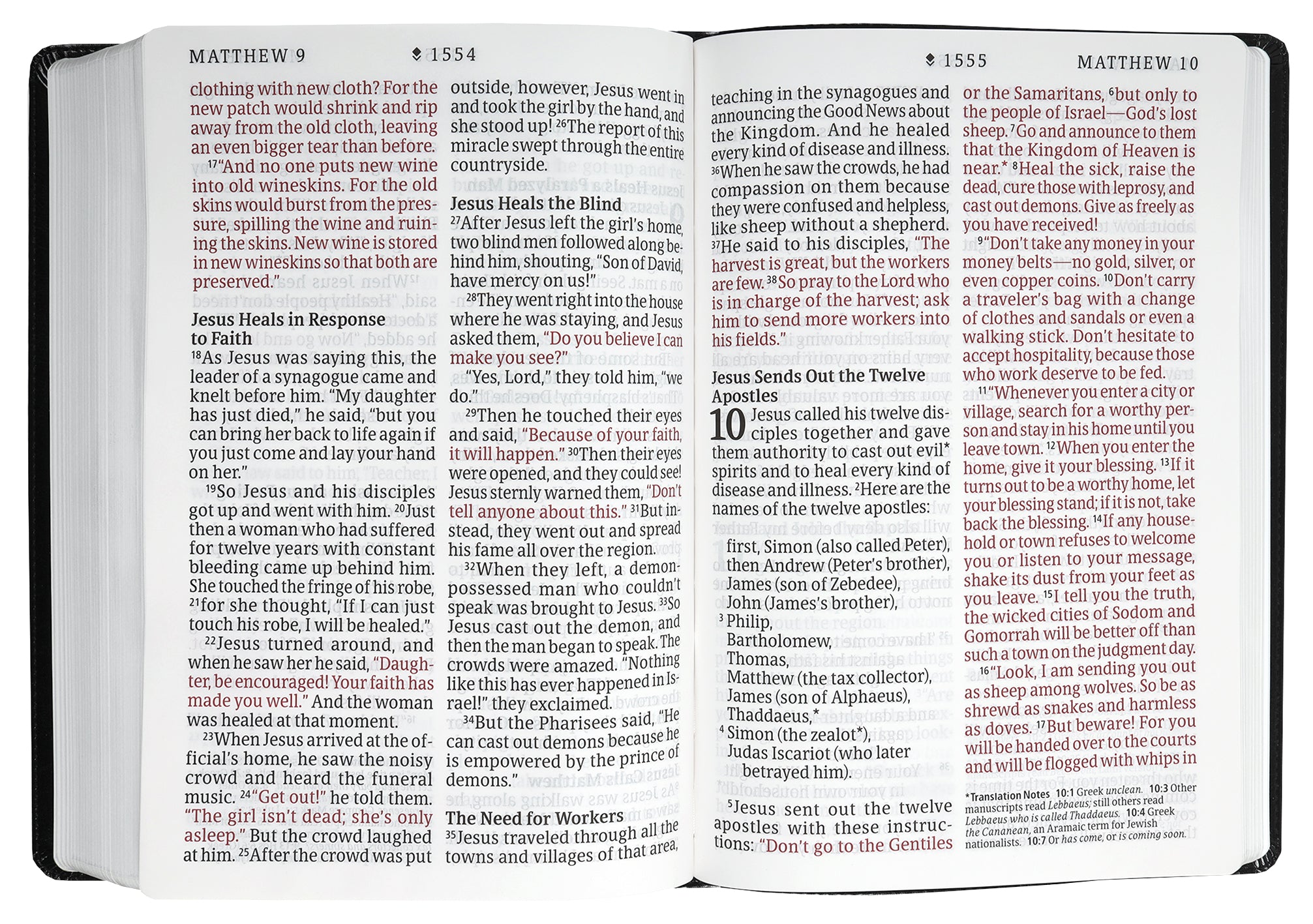 NLT Super Giant Print Bible Filament Enabled Edition Black (Red Letter Edition)
