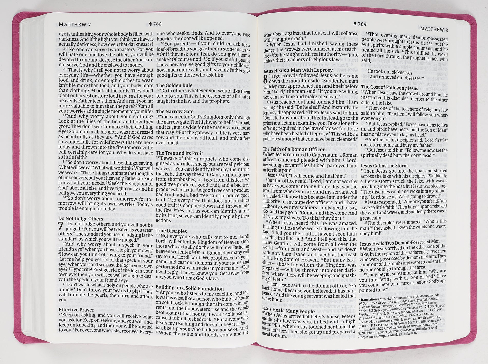 NLT Large Print Premium Value Thinline Bible Filament Enabled Edition Garden Pink