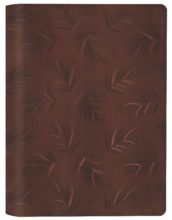 NLT Wide Margin Bible Filament Enabled Edition Dark Brown Palm (Red Letter Edition)